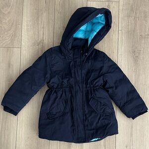 H&M Kids Padded Nylon Parka Navy Blue  Size 5T